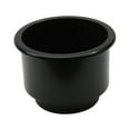 thumbnail image 1 of Red Hound Auto 1 Cup Holder Jumbo Plastic Pocket Recessed Insert Universal for Boat RV Car Truck Marine Pontoon Motorhome Camper Drop In Black 3.5 Inch I.D. and 4.26 Inch O.D., 1 of 5