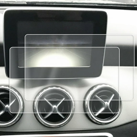 Red Hound Auto 2 Compatible with Mercedes-Benz 2015-2018 C 300 COMAND Screen Saver 2pc Invisible High Clarity Touch Display Protector Minimizes Fingerprints 7 Inch