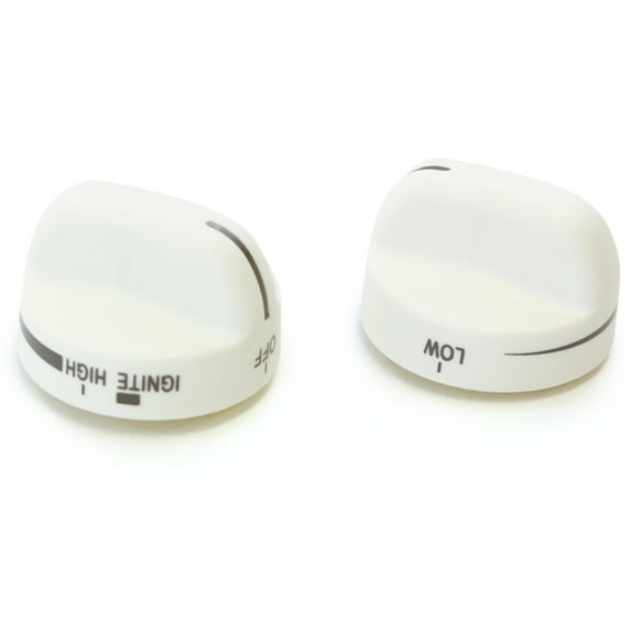 Red Hound Auto 2 Cream Bisque Almond Range Top Surface Burner Knobs Replacement Compatible with Whirlpool Roper Estate Maytag 8273106 8273105 8273106 AP6012365 PS11745572 WP8273106 for models DV