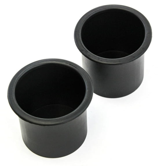 Red Hound Auto 2 Front Cup Holder Inserts 2000-2005 Compatible with Chevrolet Impala Liners Replacement Black Replacement