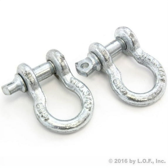 Red Hound Auto 2 Galvanized 5/16 Inches 8mm Boat Marine Anchor Bow Shackle Heavy Duty Steel Screw Pin