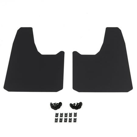 Red Hound Auto 2 Piece Modern Universal Splash Guards Fits Most Full-Size Trucks, Vans, SUVs or Crossovers Front or Rear Driver and Passenger Mud Flaps Black 2pc Set with Hardware 11.5 x 17 Inches