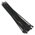 thumbnail image 1 of Red Hound Auto 25 pcs Black 12 inches Double Loop Double Head 50 lbs Cable Tie Wire & Cord Management Nylon Zip Tie, 1 of 8