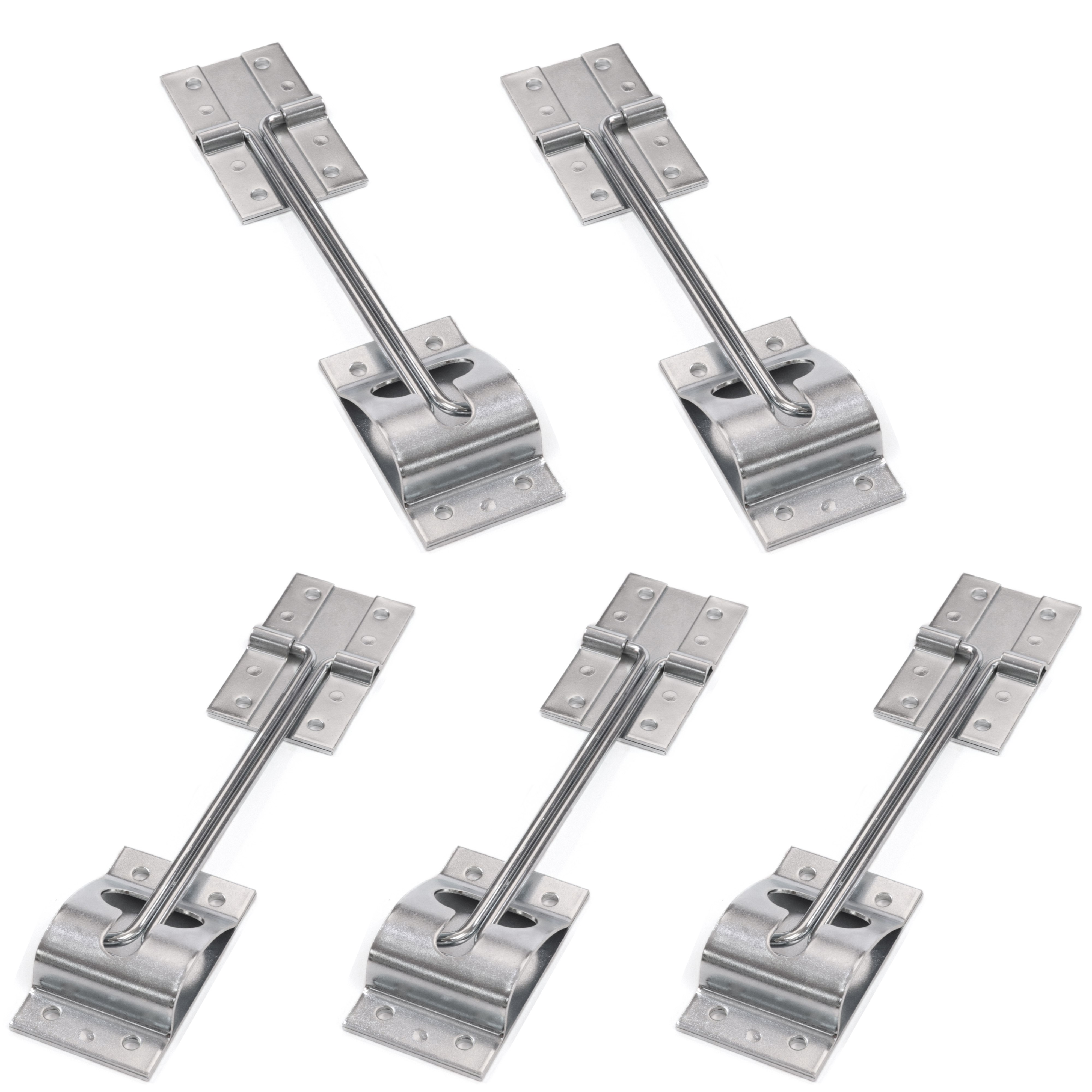 JR Products Fermaporta A T In Acciaio Inox 15,2 Cm – Antiruggine, Viti Incluse – Sostituisce Qualsiasi Fermaporta A T