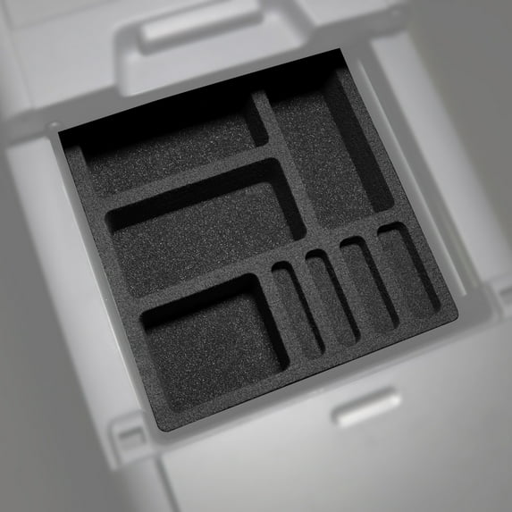 Red Hound Auto Center Console Organizer 2 Piece Stacking Set Vehicle Organizational System Inserts Compatible with Honda Odyssey 2005 2006 2007 2008 2009 2010 Black Anti-Rattle