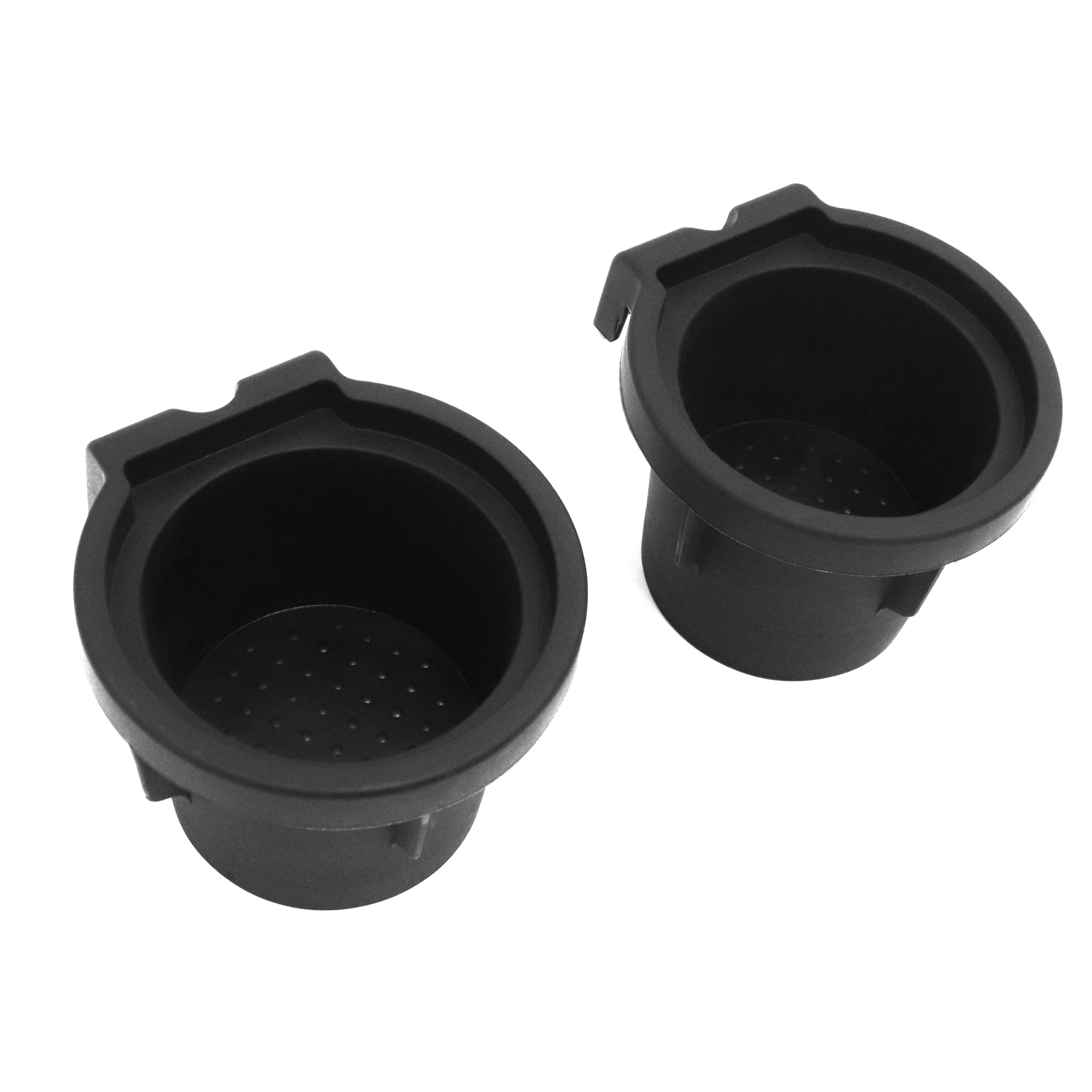 Red Hound Auto Cup Holder Inserts 2 Piece Compatible with Infiniti QX80 2011-2019 fits Front Center Console Rubber Black Liner Beverage Hol 並行輸入品 Red Hound Auto Cup Holder Inserts Compatible with Dodge Ram