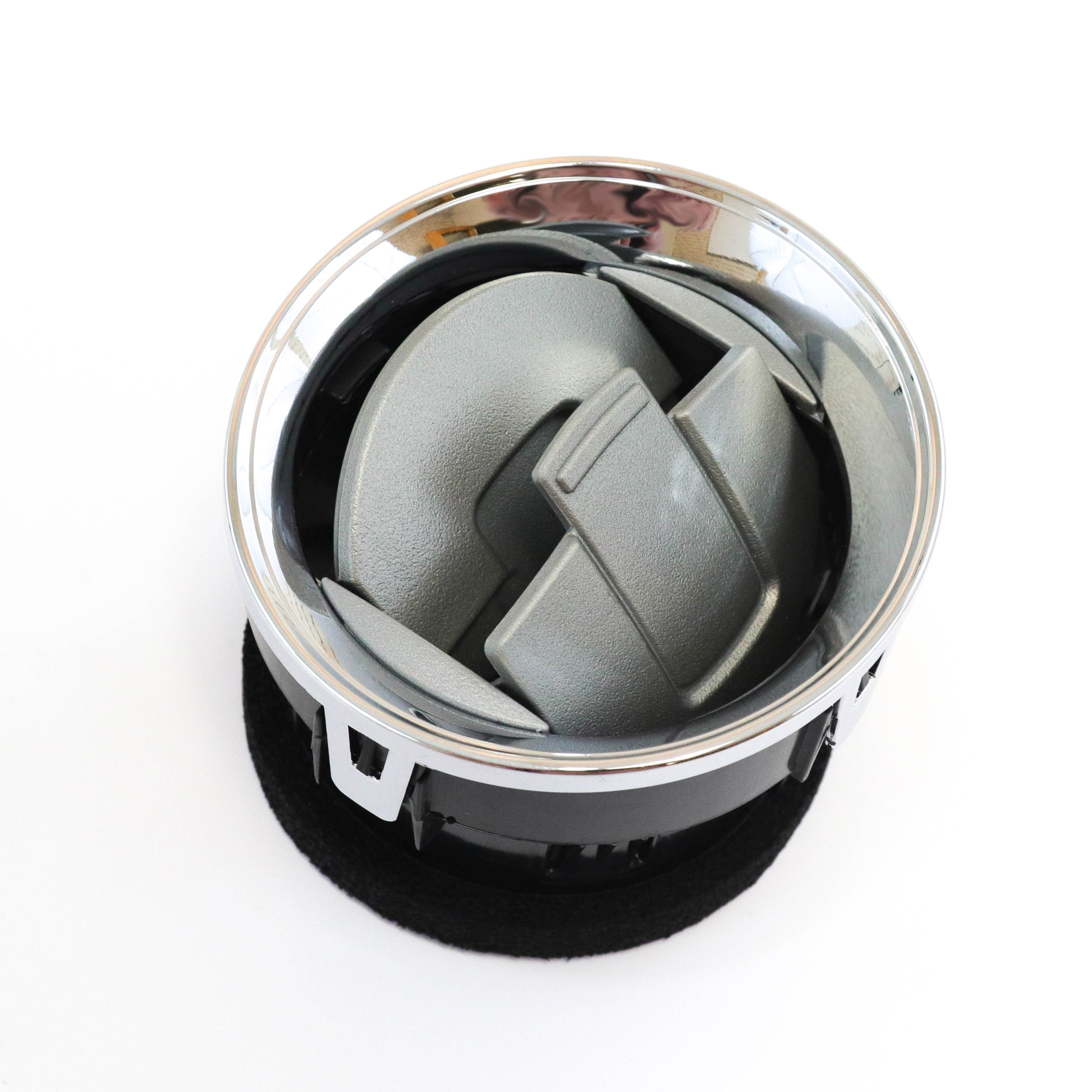 Red Hound Auto Front Interior Dashboard Louvre Chrome AC Heater Air Vent Compatible with Ford F-150 F150 2009-2014 9L3Z-19893-CA CL3Z-19893-EA CL3Z19893EA