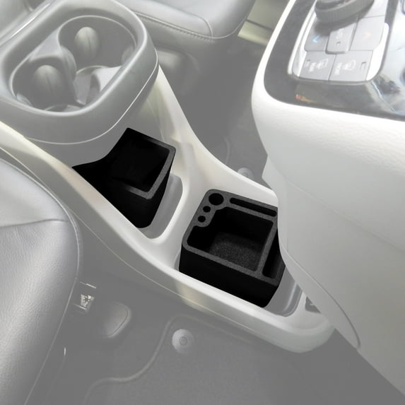 Red Hound Auto Full 3 Piece Vehicle Organizer Center Console Glove Box Forward Inserts Compatible with Chrysler Pacifica 2017 2018 2019 Black Anti-Rattle