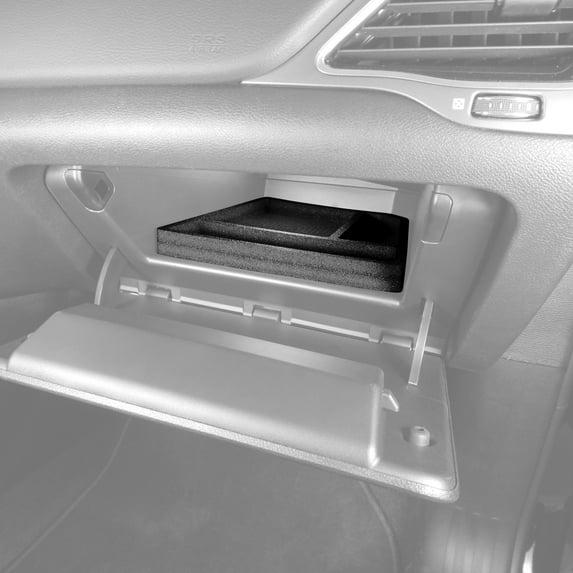 Red Hound Auto Glove Box Organizer Insert Compatible with Jeep Cherokee 2015 2016 2017 2018 2019 Black Anti-Rattle