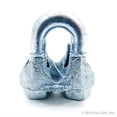 thumbnail image 1 of Red Hound Auto New Malleable Zinc Wire Rope Cable Clips, 1/4 Inches, 1 of 4