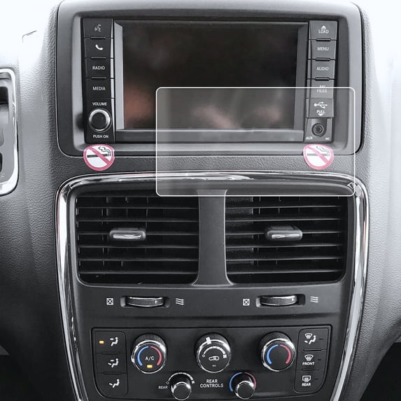 Red Hound Auto Screen Protector Compatible with Dodge Grand Caravan Uconnect 6.5 Inch Fits select: 2017 DODGE GRAND CARAVAN SXT, 2018 DODGE GRAND CARAVAN SE