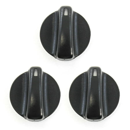 Red Hound Auto Set of 3 Control Knobs Heater AC Compatible with 1993-1997 Chevrolet Chevy GEO Prizm Temperature Switch Black 94854372