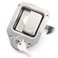 thumbnail image 1 of Red Hound Auto Stainless Door Lock Trailer Toolbox RV Handle Latch 4-3/8 Inches x 3-1/4 Inches Paddle Key, 1 of 6