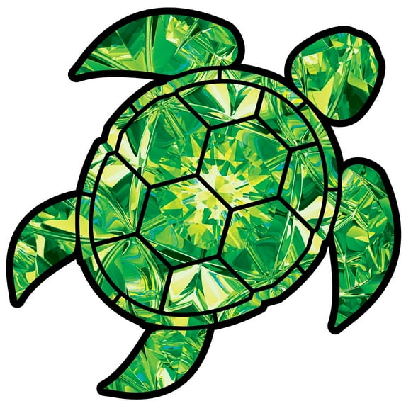 Red Hound Auto Yellow Topaz Sea Turtle Birthstone Decal November Print Sticker Vinyl Rear Window Car Truck Laptop Gem Travel Mug Water and Fade Resistant 4 inches