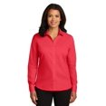 thumbnail image 1 of Red House Adult Female Women Plain Long Sleeves Shirt Dragonfruit Pk Small, 1 of 2