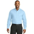 thumbnail image 1 of Red House Adult Male Men Plain Long Sleeves Shirt Heritage Blue 4X-Large, 1 of 2