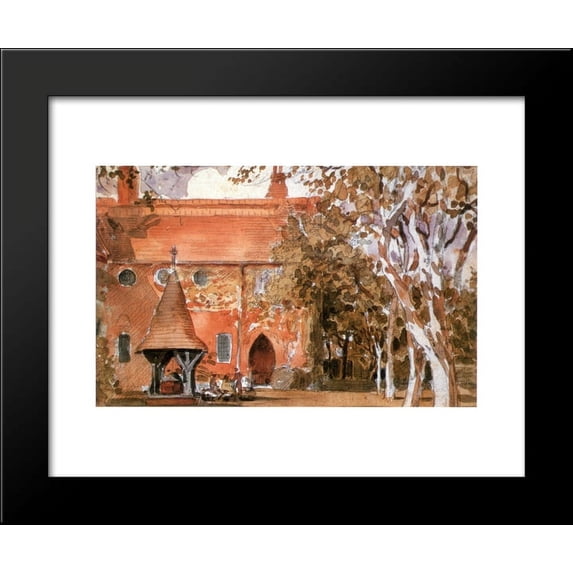 Red House, Bexleyheath 20x24 Framed Art Print by Walter Crane