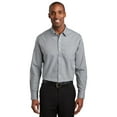 thumbnail image 1 of Red House RH70 Windowpane Plaid Non-Iron Shirt, Dove Grey, XS, 1 of 3