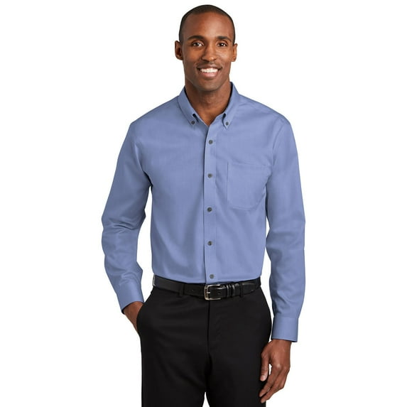 Red House Men's Pinpoint Oxford Non-Iron Shirt, Vintage Navy, X-Large