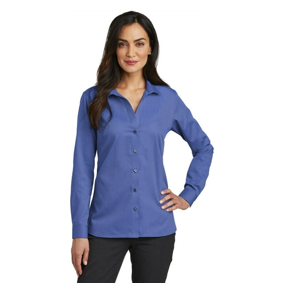 Red House Women's Nailhead Non-Iron Shirt, Mediterranean Blue, XXXX-Large