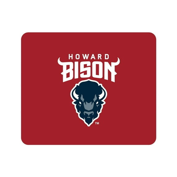 Red Howard Bison Primary Logo Mouse Pad