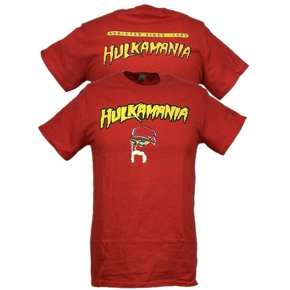 Red Hulk Hogan Addicted Since 1983 Mens T-shirt XL