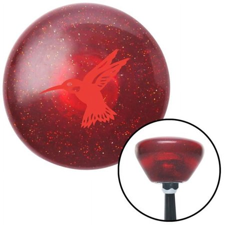 Red Hummingbird Red Retro Metal Flake Shift Knob with M16 x 1.5 Insert Shifter Auto Brody
