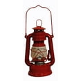 thumbnail image 1 of Red Hurricane Kerosene Oil Lantern Emergency Hanging Light / Lamp - 8 Inches, 1 of 1