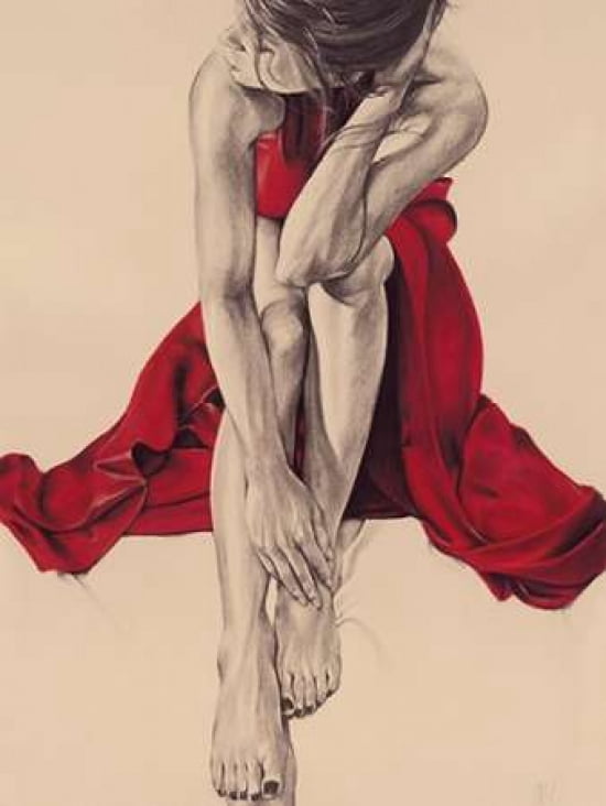 Red II Canvas Art - T Good (18 x 24)