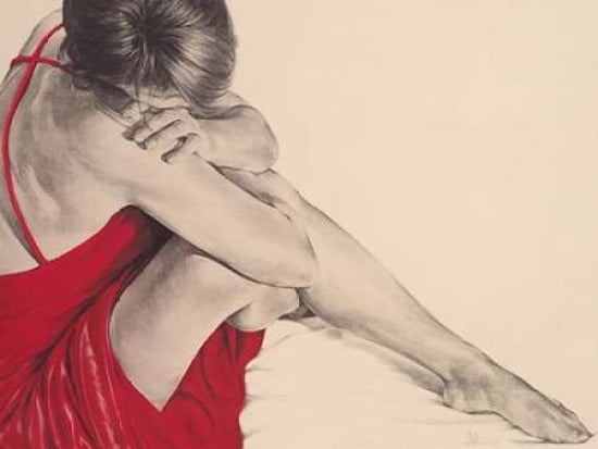Red III Canvas Art - T Good (18 x 24)