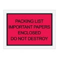 thumbnail image 1 of Red "Important Papers Enclosed" Envelopes 4 1/2" X 6" (1000 Case), 1 of 4