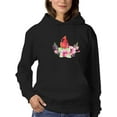 thumbnail image 1 of Red Inal Bird Hoodie Women -SPIdeals Designs, Female Large, 1 of 4