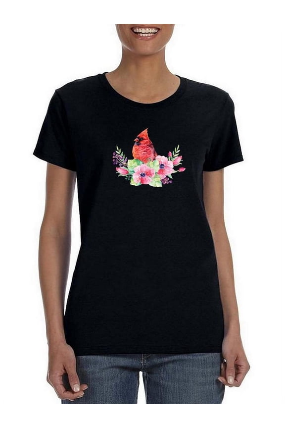 Red Inal Bird T-Shirt Women -SPIdeals Designs, Female x-Large