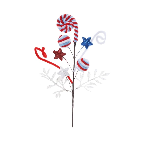 Red Independence Day Yard Stakes — 4th of July Decorations — Lawn Displays, Driveway Borders & Walkway Markers, ideal during Summer BBQ Parties with neighborhood celebration vibes