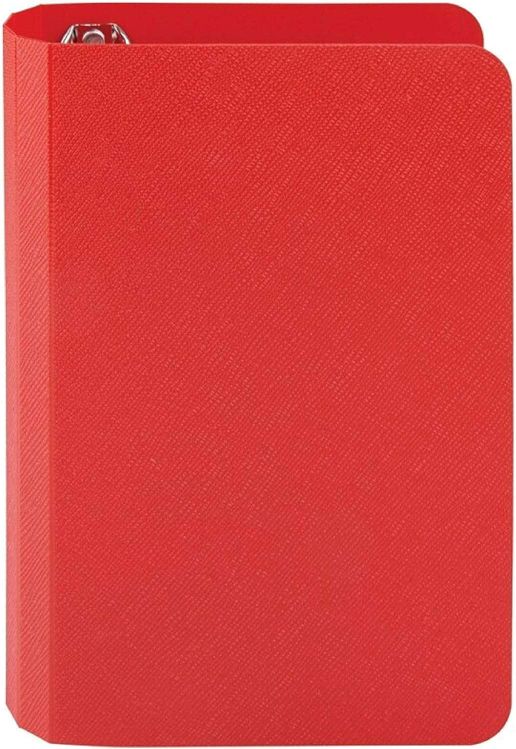 Red Index Card Binder 100 White 3"X5" tock Index , Unruled Blank