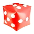 thumbnail image 1 of Red Inflatable Giant Dice, Large 30cm Party Prop for Family Game Night, Soft Squeezable Stress Ball Alternative, Waterproof for Pool Use, Compact Storage After Deflation, Fun Gift for Youngsters, 1 of 6