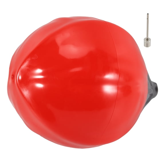 Red Inflatable PVC Boat Anchor Buoy Ball, Heavy Duty Marine Dock Bumper Mooring Protection Float for Boats