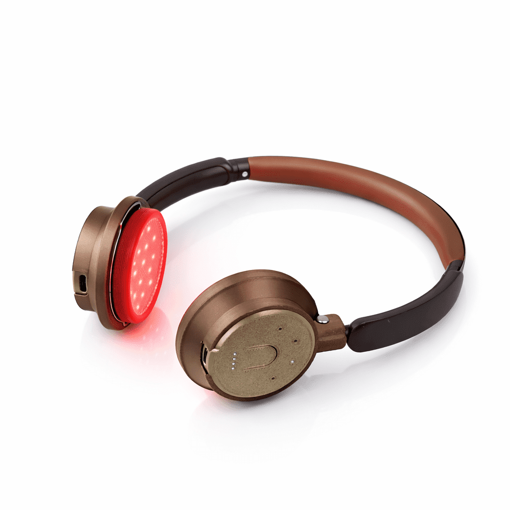 Red & Infrared Light Device for Ear, Jaw and Neck, 650nm 850nm 940nm, Rechargeable Hands-Free with 4 Modes