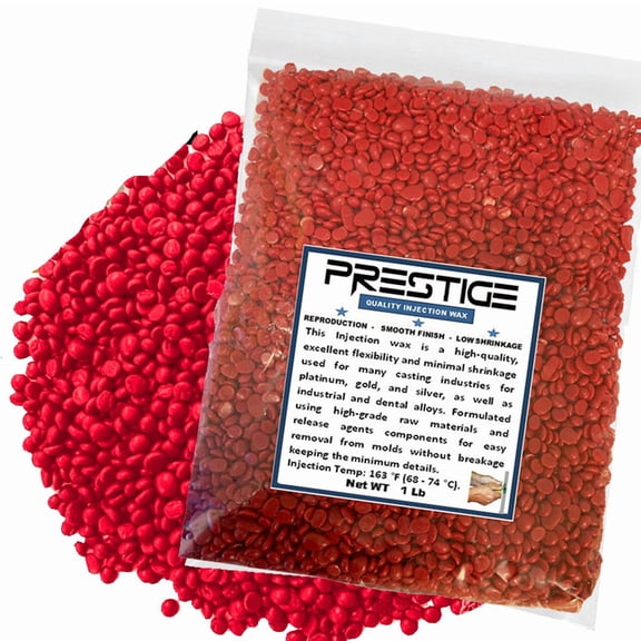 Red Injection Wax Prestige Beads Jewelry Lost Wax Casting 1 Pound