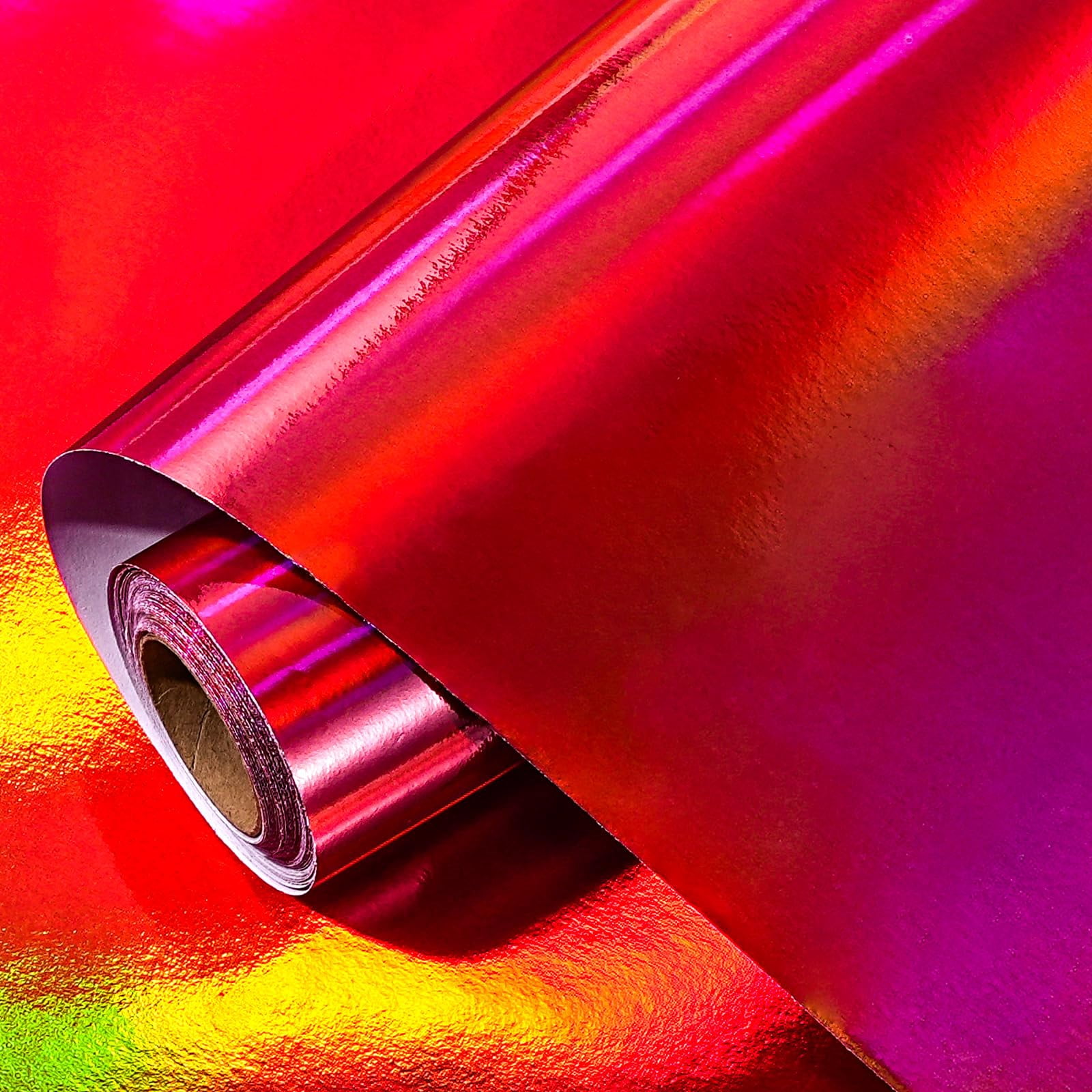 Red Iridescent Wrapping Paper Roll 30 in x 32.8 ft Gift Wrap for ...