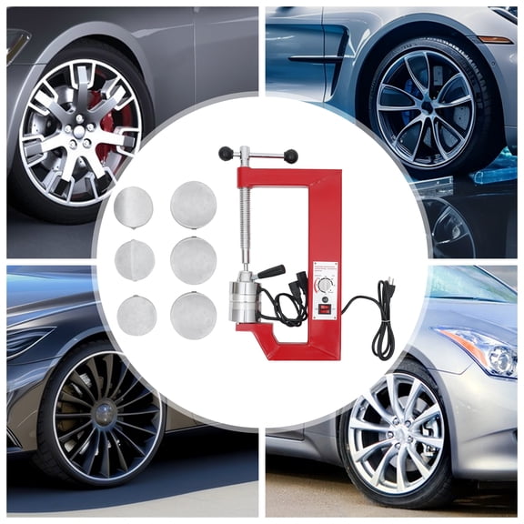 Red Iron-Aluminum 25*4*46cm Tire Patching Machine Timing Constant Temperature Point Vulcanization With 6-Mold Vacuum Tire Repairer