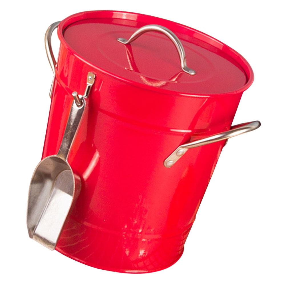 Red Iron Liquor Bar for Home Stand Coolers Parties Thermal Ice Bucket