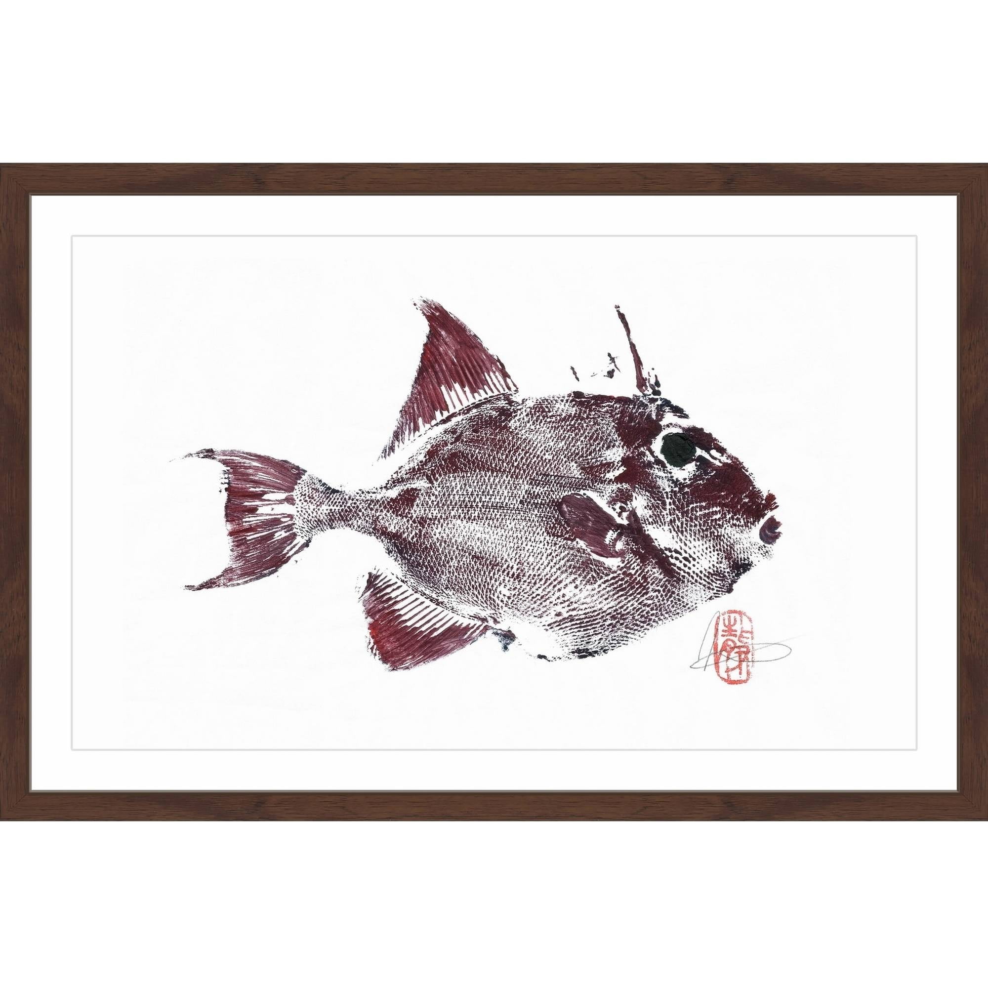 "Red Is Me" Framed Painting Print
