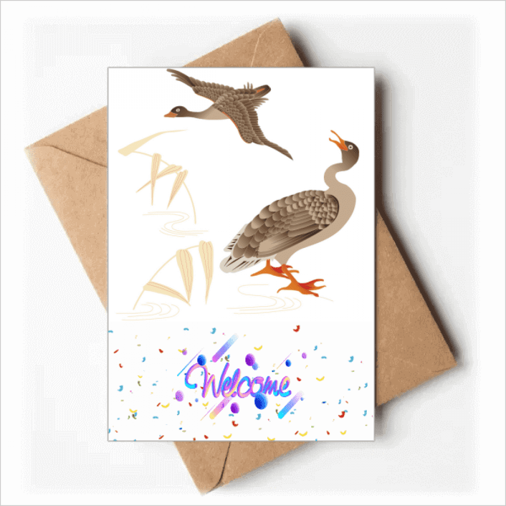 Red Japanese Culture Autumn Welcome Back Greeting Cards Envelopes Blank