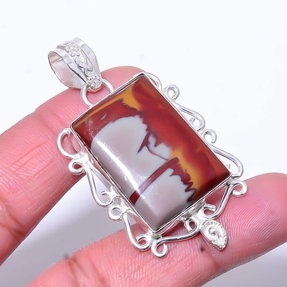 Red Jasper - Australia Designer Handmade 925 Sterling Silver Pendant 2.03" P7