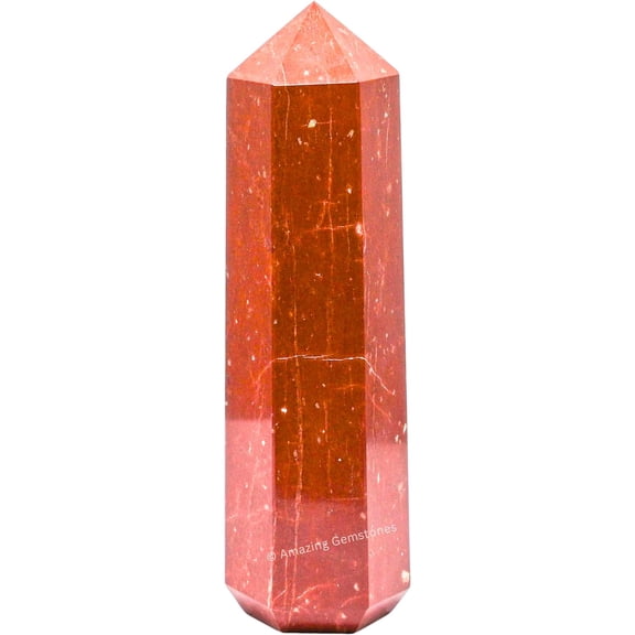 Red Jasper Crystal Tower Obelisk Point (5.5" to 6" INCH)