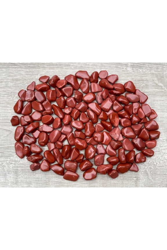 Red Jasper Tumbled Stones, 0.5"-1" S to M Size Tumbled Red Jasper