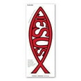 thumbnail image 1 of Red Jesus Fish Magnet, 1 of 1