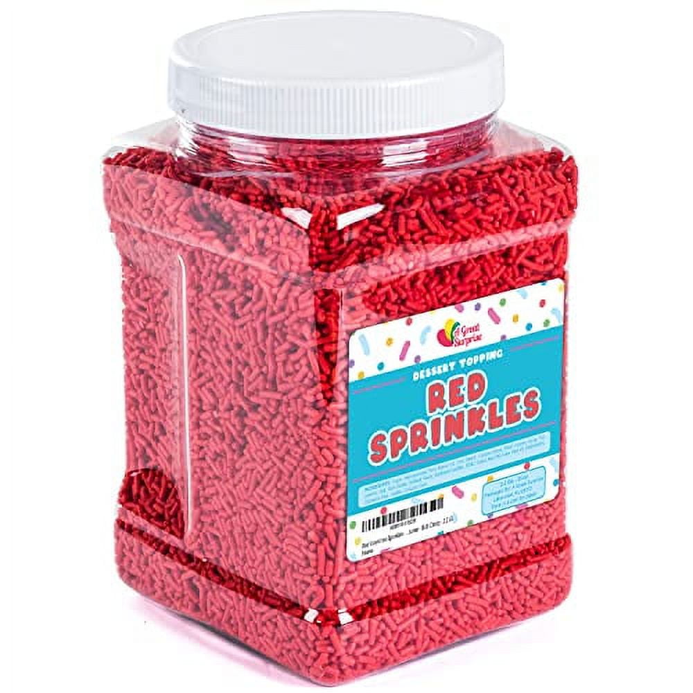 Red Jimmies Sprinkles Great for Mother's Day Jimmy Sprinkles for