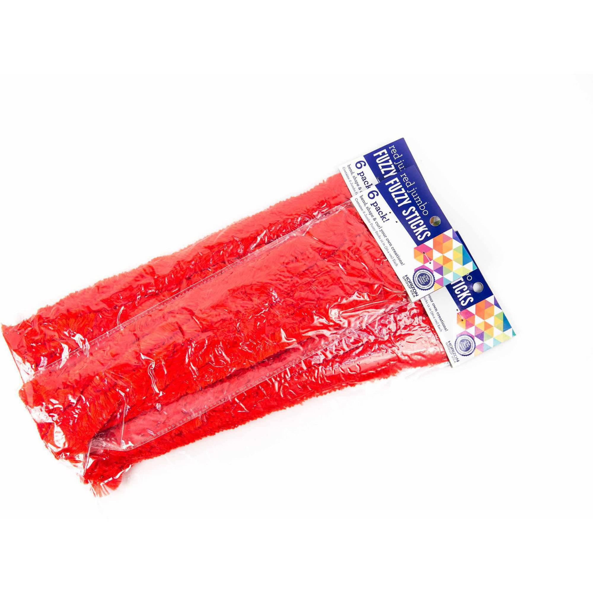 Red Jumbo Fuzzy Sticks 3pk By Horizon Gr